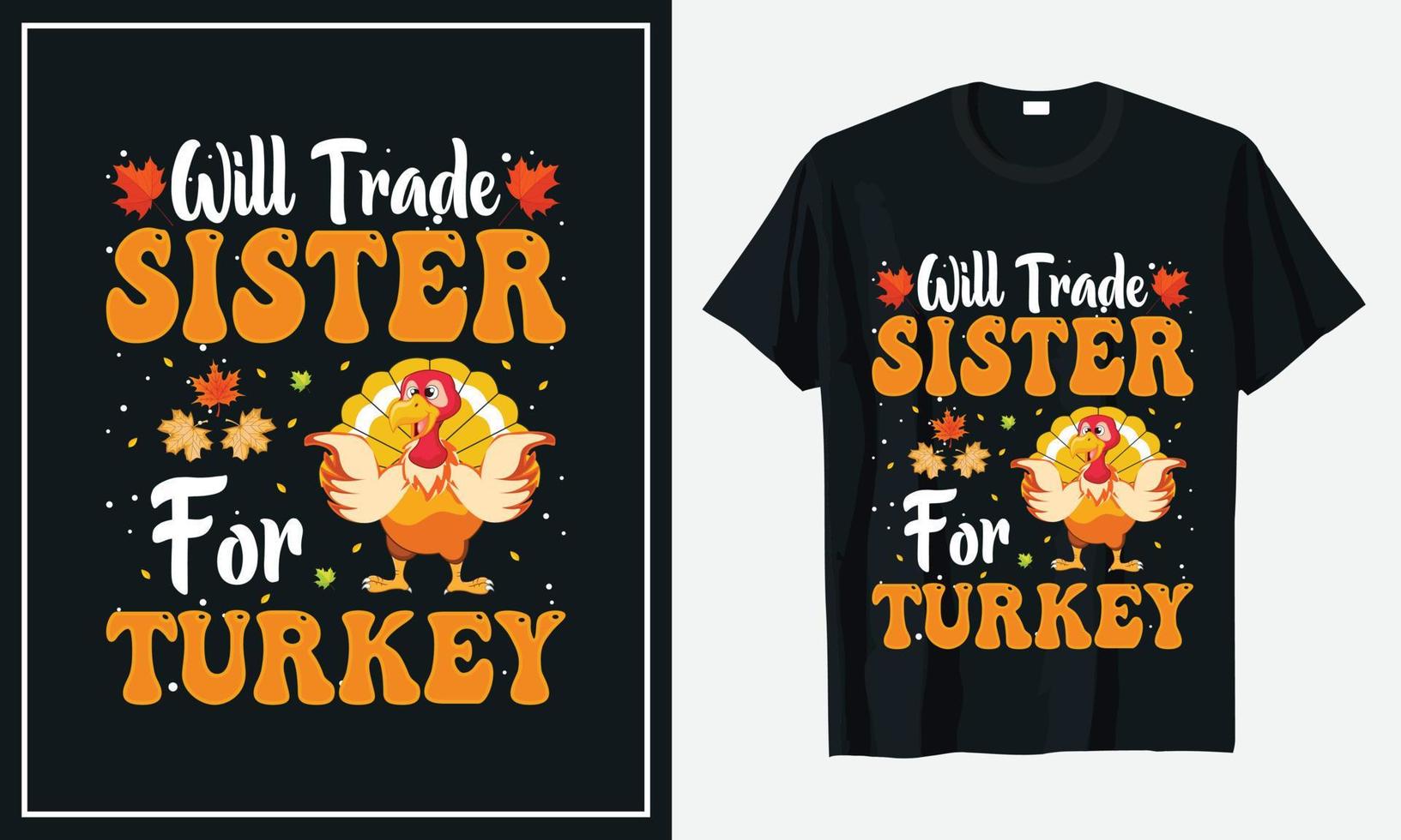 Thanksgiving t-shirt design vector Print