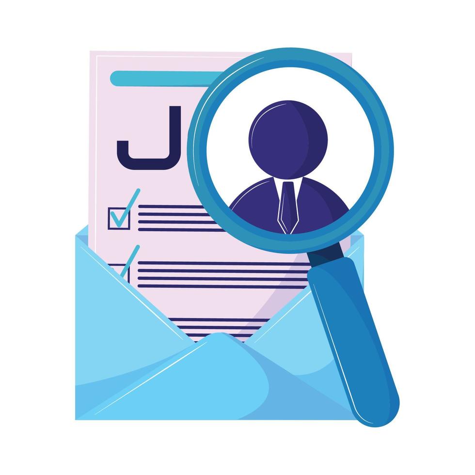 job search choose employee vector