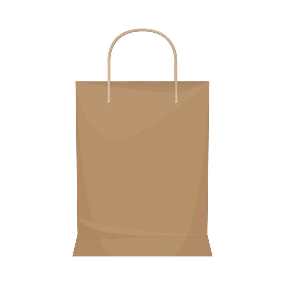 take away shopping bag vector