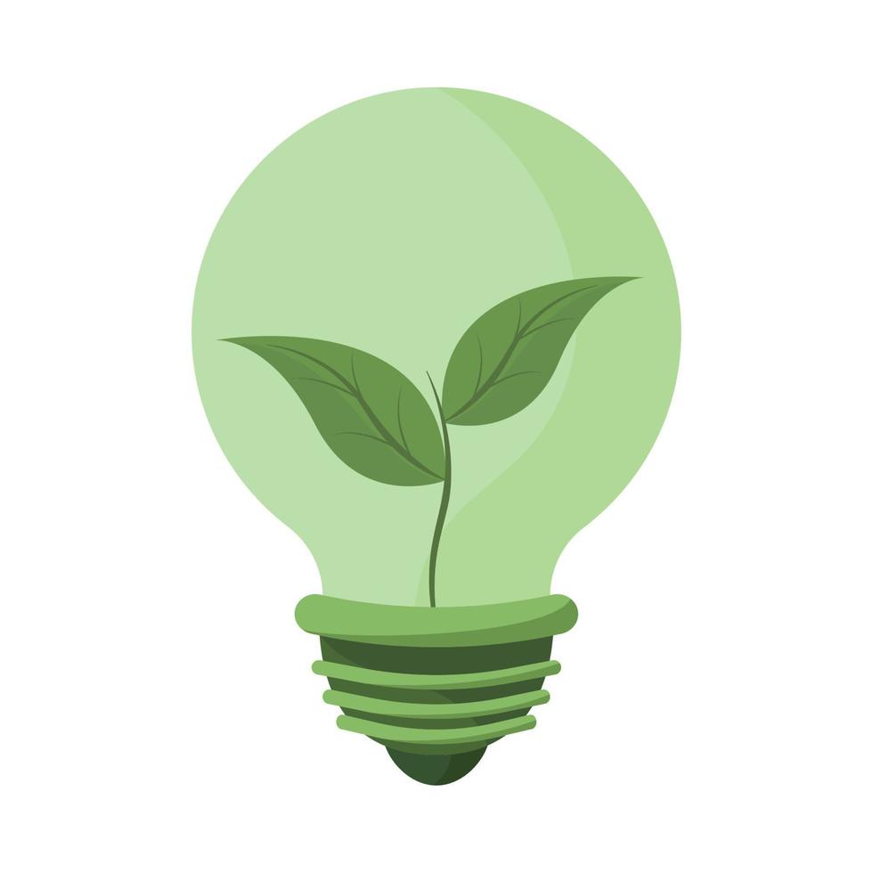 plant in bulb vector