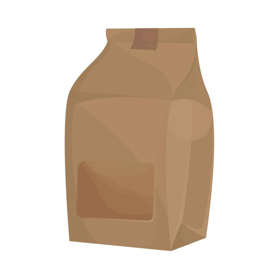 take away bag shop vector