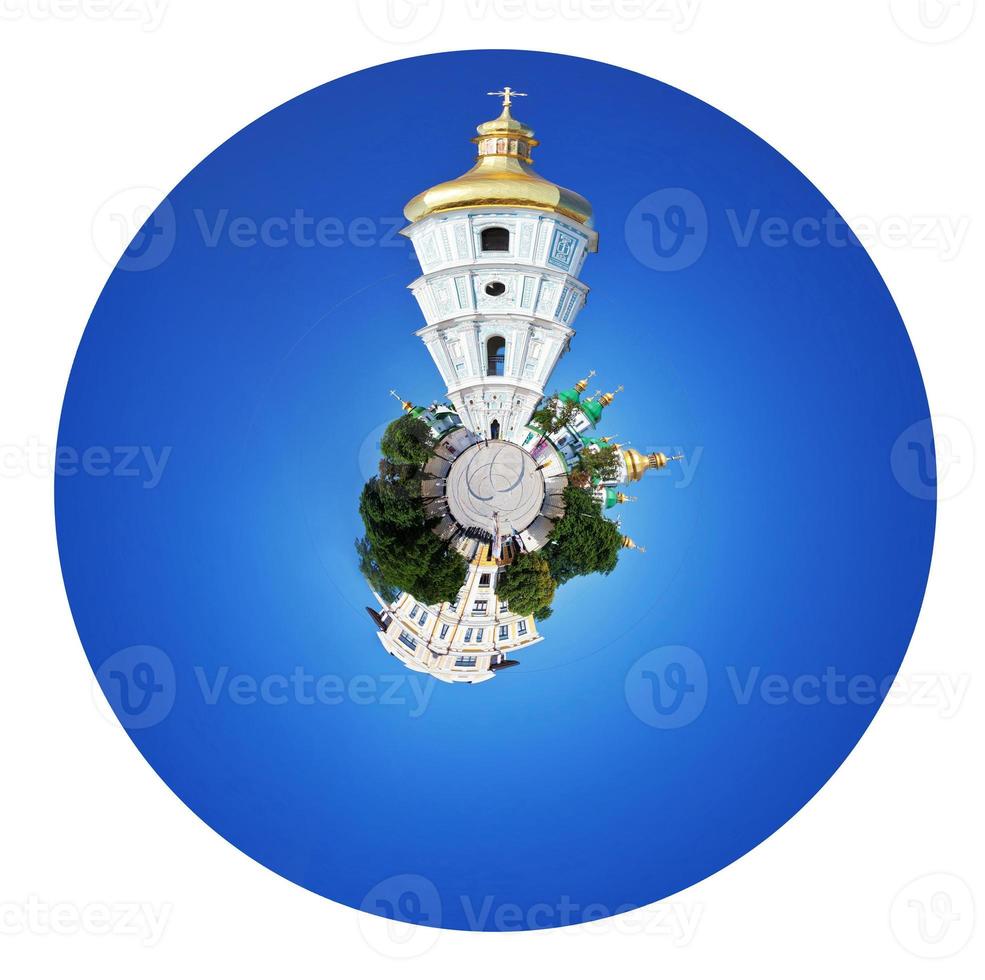 Saint Sophia Cathedral and Sophia square in Kiev photo