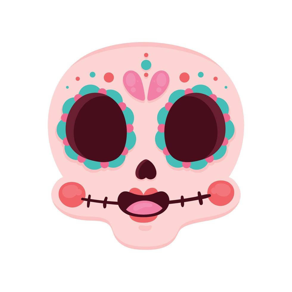 female mexican skull death vector