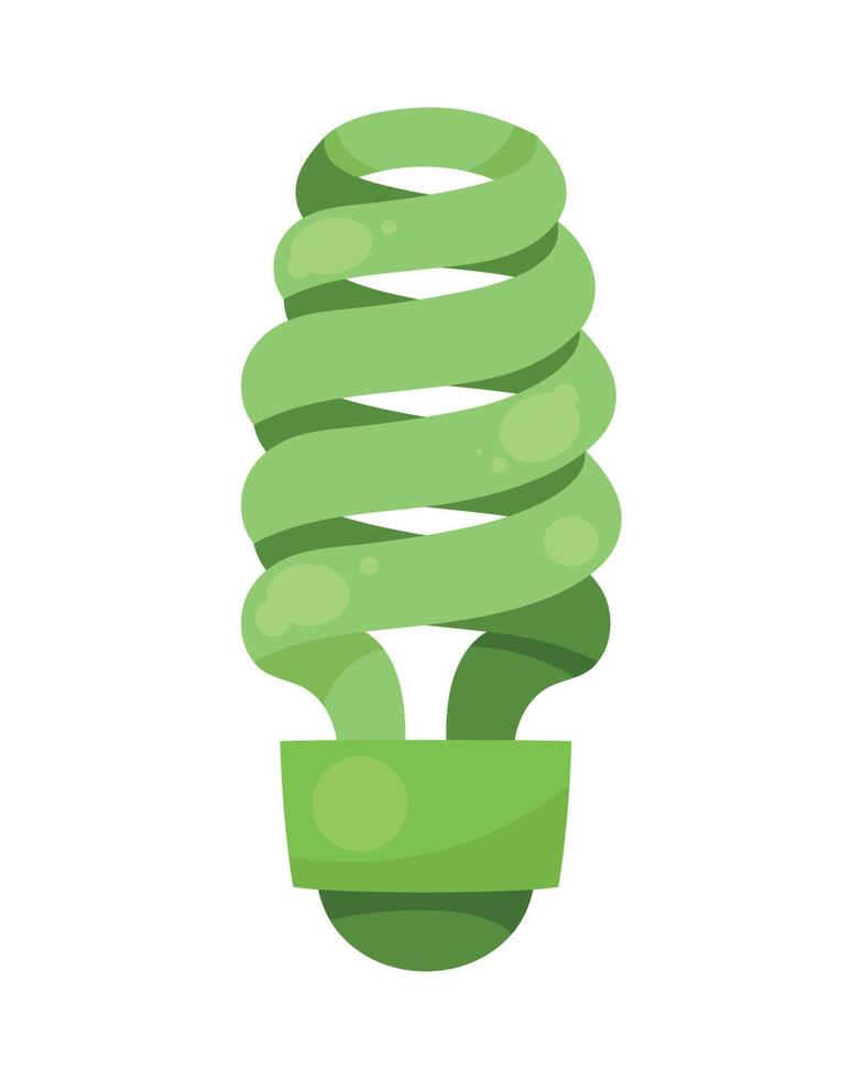 ecology bulb green vector