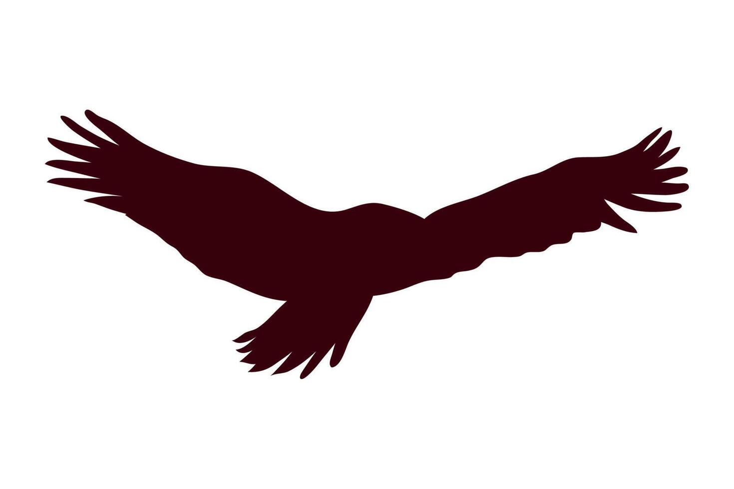 eagle bird flying silhouette vector