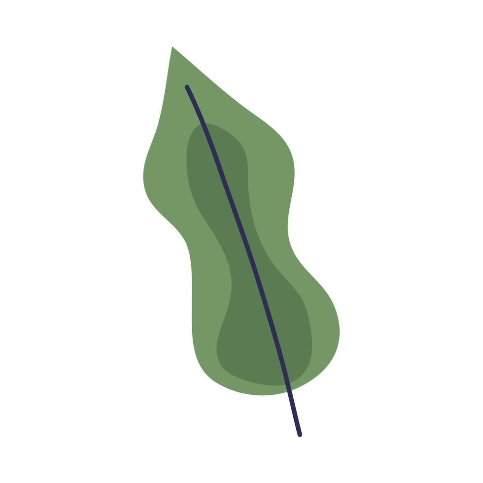 planta de hoja verde vector