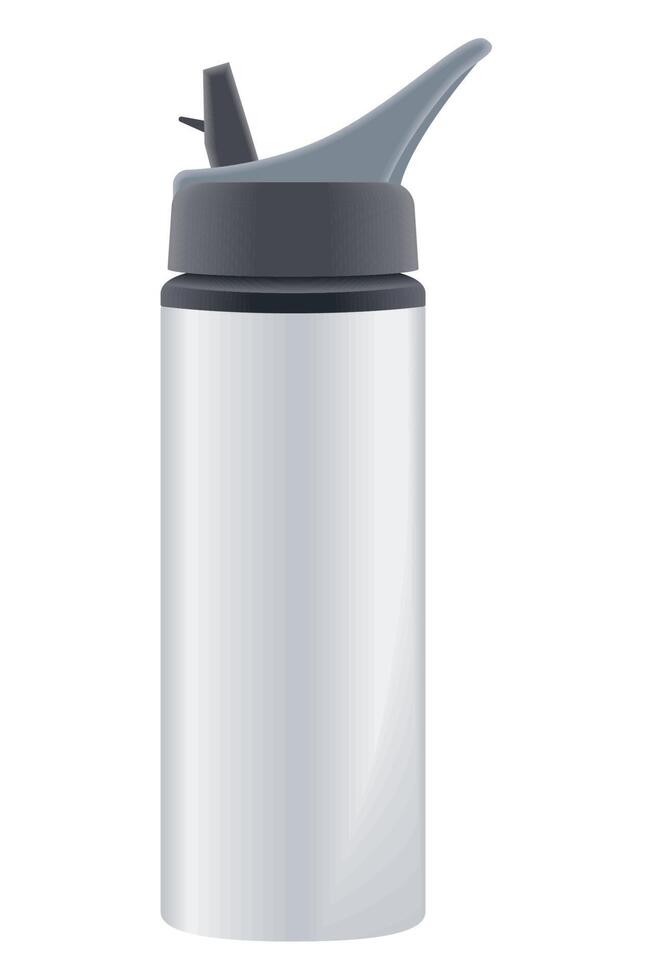 white cycling bottle mockup vector
