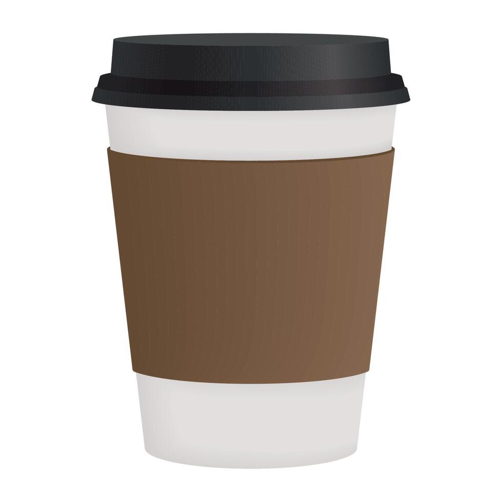 mockup take away pot vector