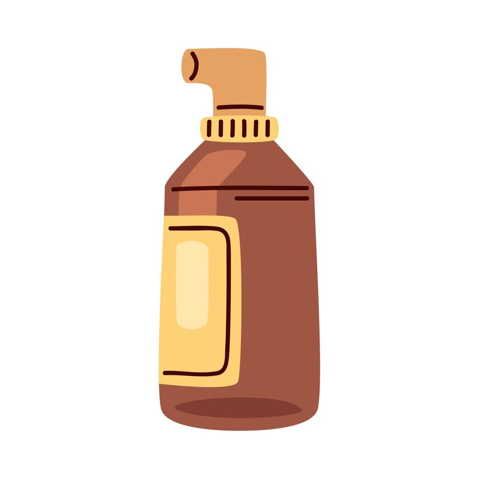 bottle cream body product vector