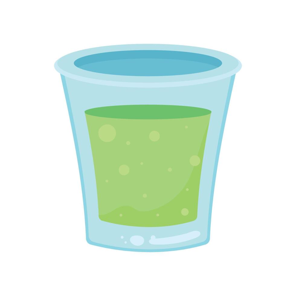 tequila shot cup vector