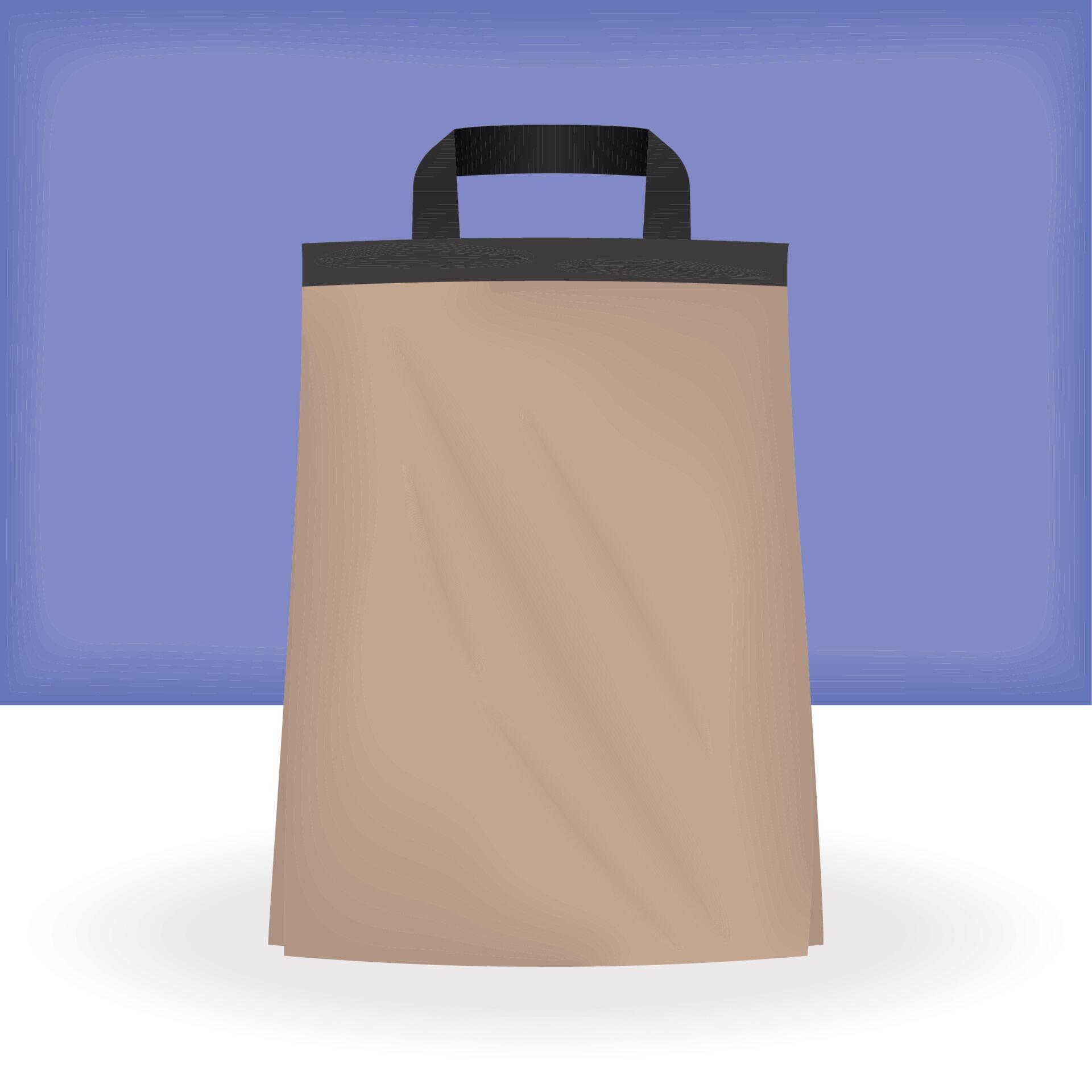 handle shopping bag mockup 12021298 Vector Art at Vecteezy