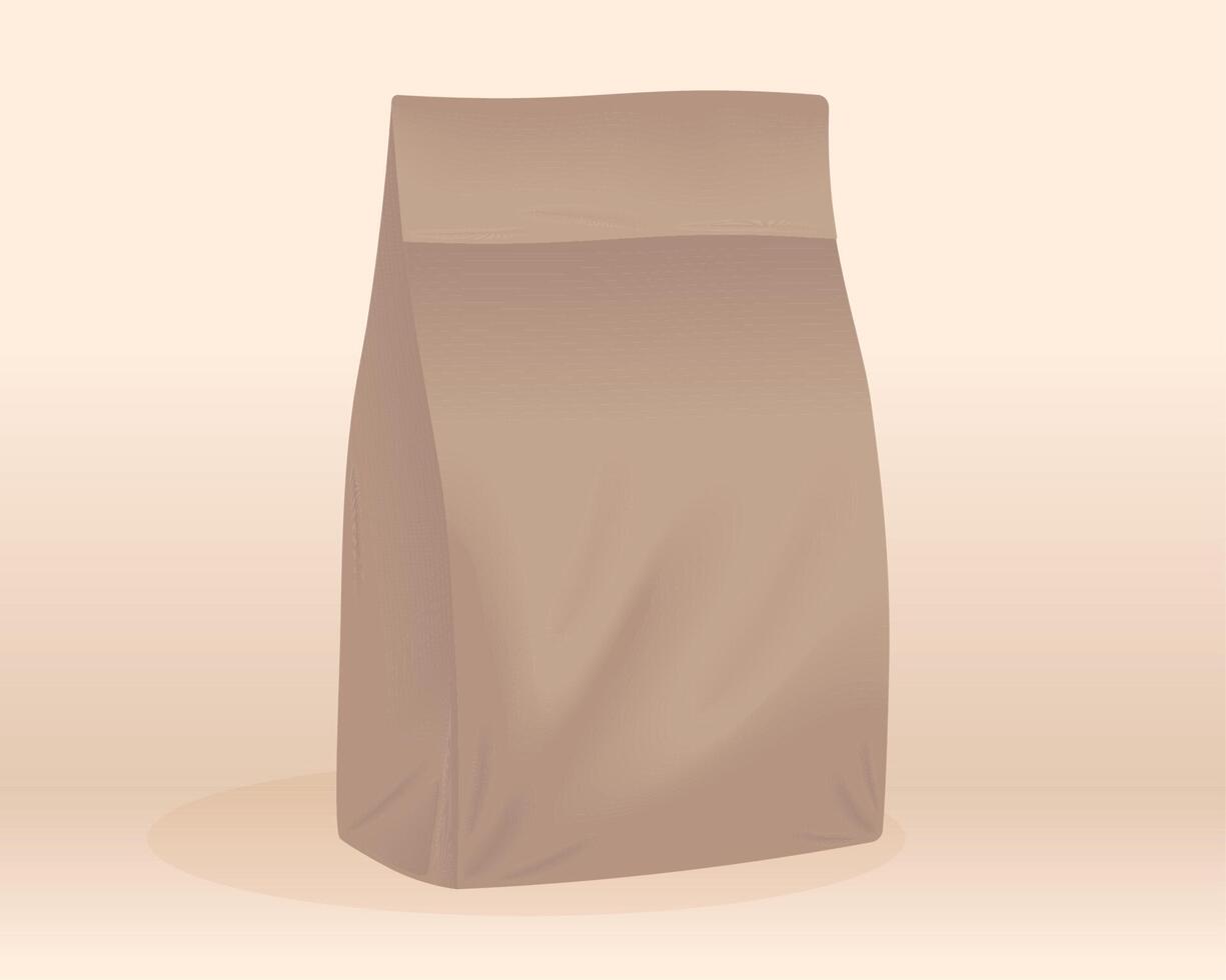 mockup take away bag vector