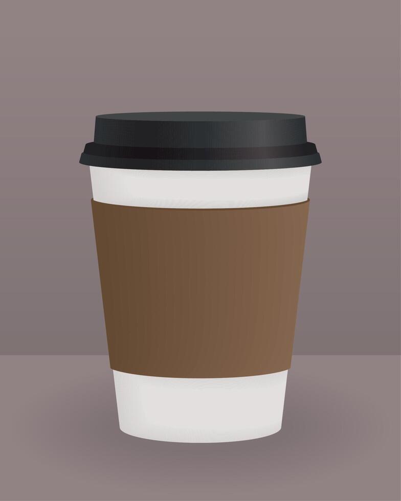 mockup take away pot vector