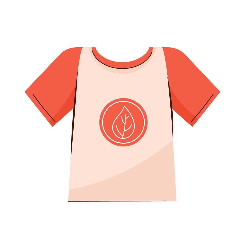 shirt ecology fashion vector