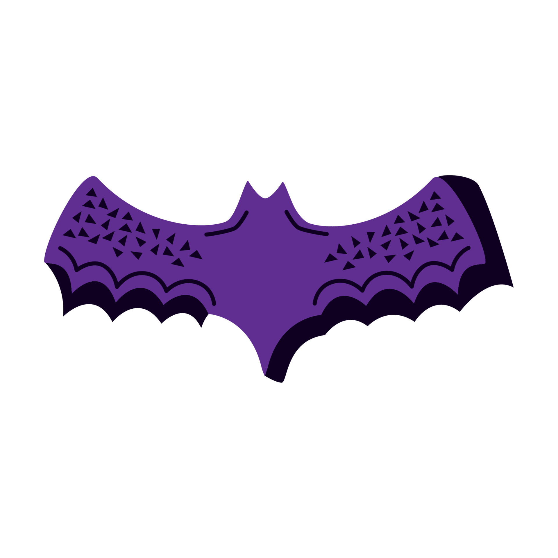 halloween bat purple color 12021759 Vector Art at Vecteezy