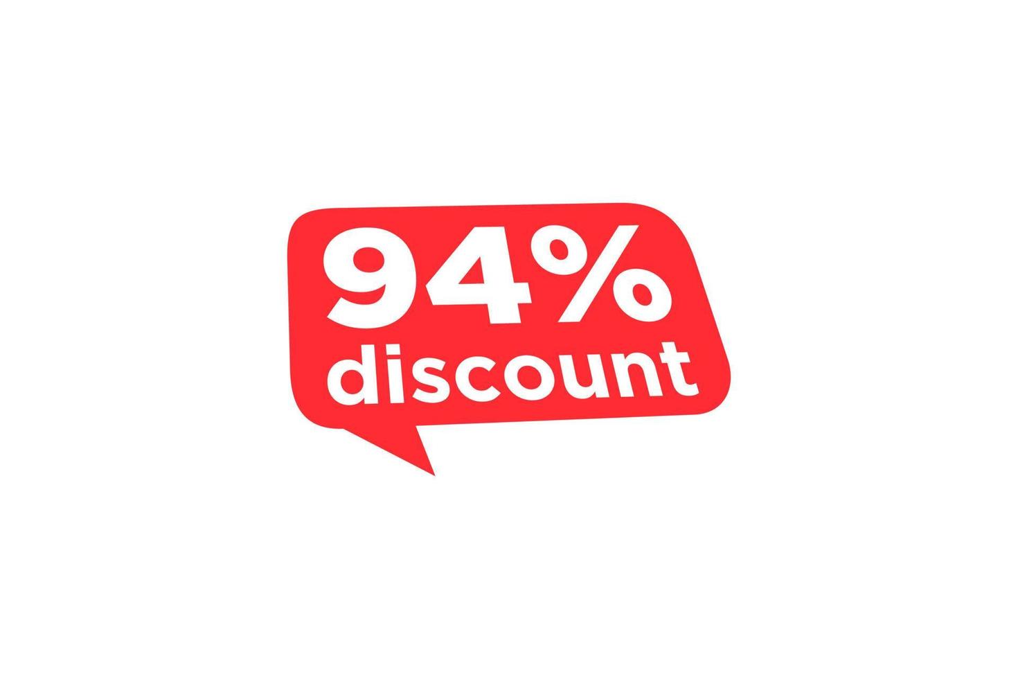 94 discount, Sales Vector badges for Labels, , Stickers, Banners, Tags, Web Stickers, New offer. Discount origami sign banner.