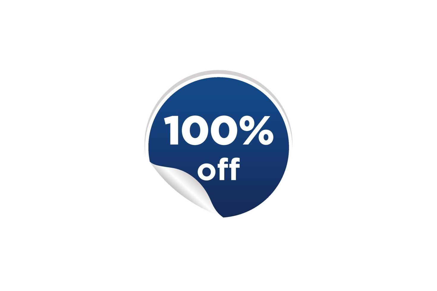 100 discount, Sales Vector badges for Labels, , Stickers, Banners, Tags, Web Stickers, New offer. Discount origami sign banner.