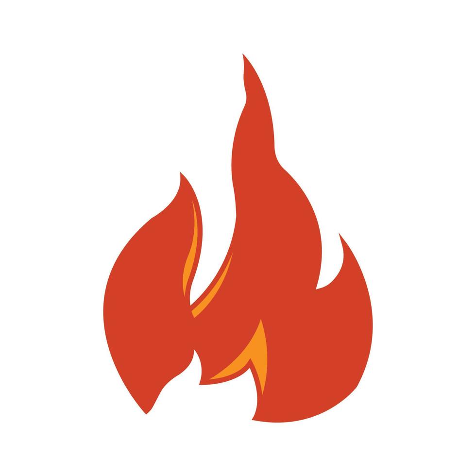 ilustración del icono de fuego. estilo de icono plano de ilustración. diseño simple editable vector