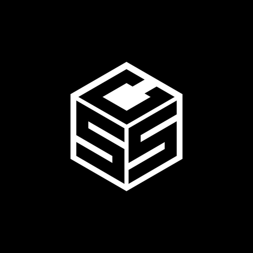 SSC Letter Logo Design With Black Background In Illustrator Cube Logo ssc-letter-logo-design-with-black-background-in-illustrator-cube-logo