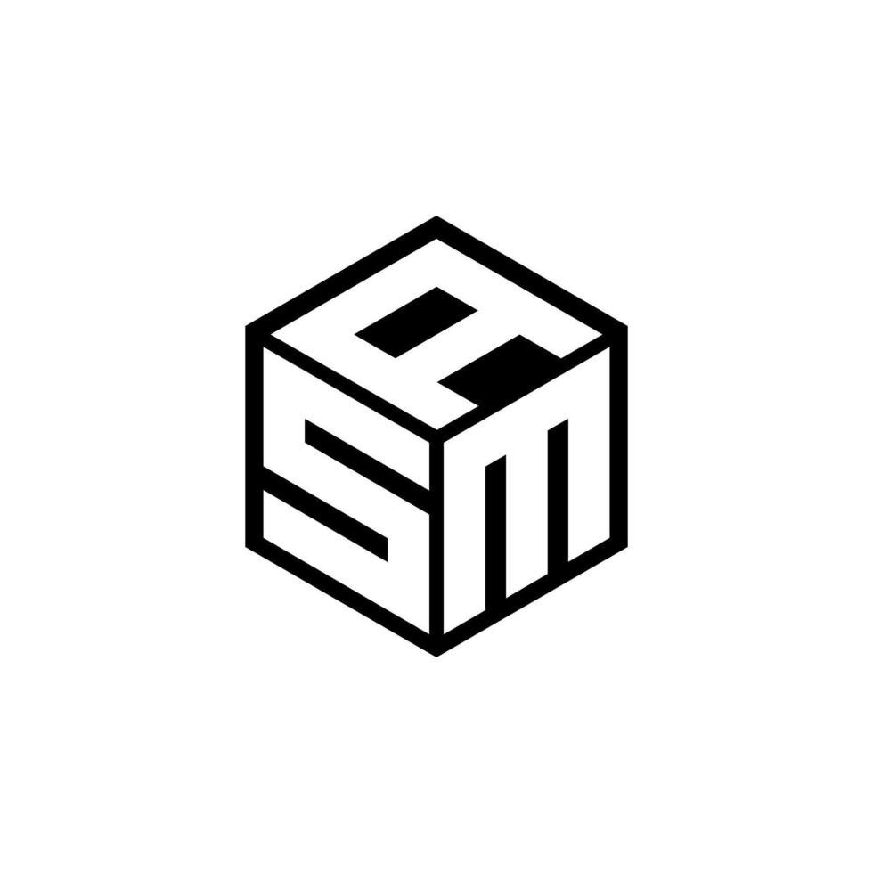 SMA letter logo design with white background in illustrator, vector logo modern alphabet font overlap style. calligraphy designs for logo, Poster, Invitation, etc.