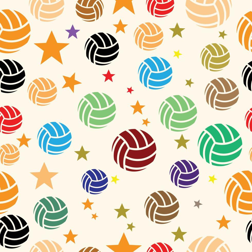 volleyball seamless pattern vector
