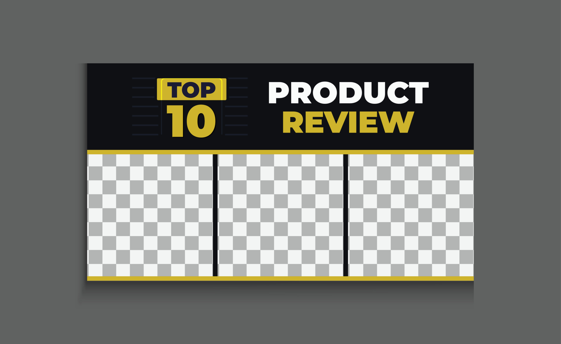 attractive product review video thumbnail design template clickable