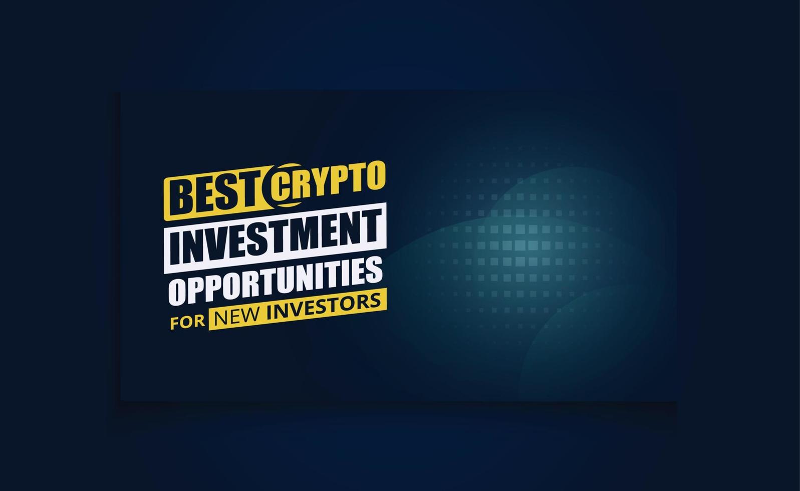 Online business thumbnail design, Crypto  Investment video thumbnail vector creative template