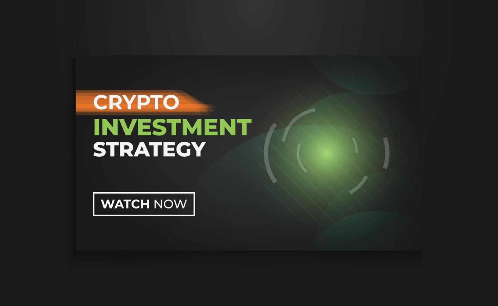 Online business thumbnail design, Crypto  Investment video thumbnail vector creative template