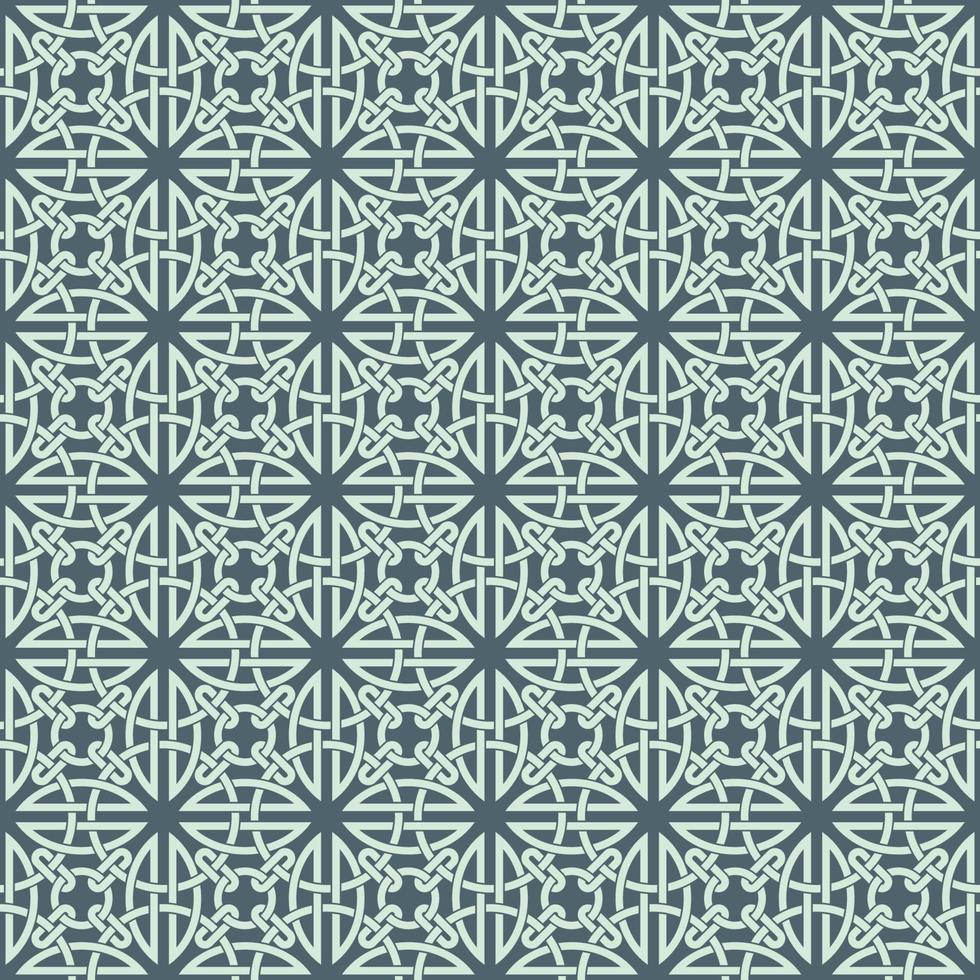 Celtic Knot Inspired Seamless Pattern Background vector