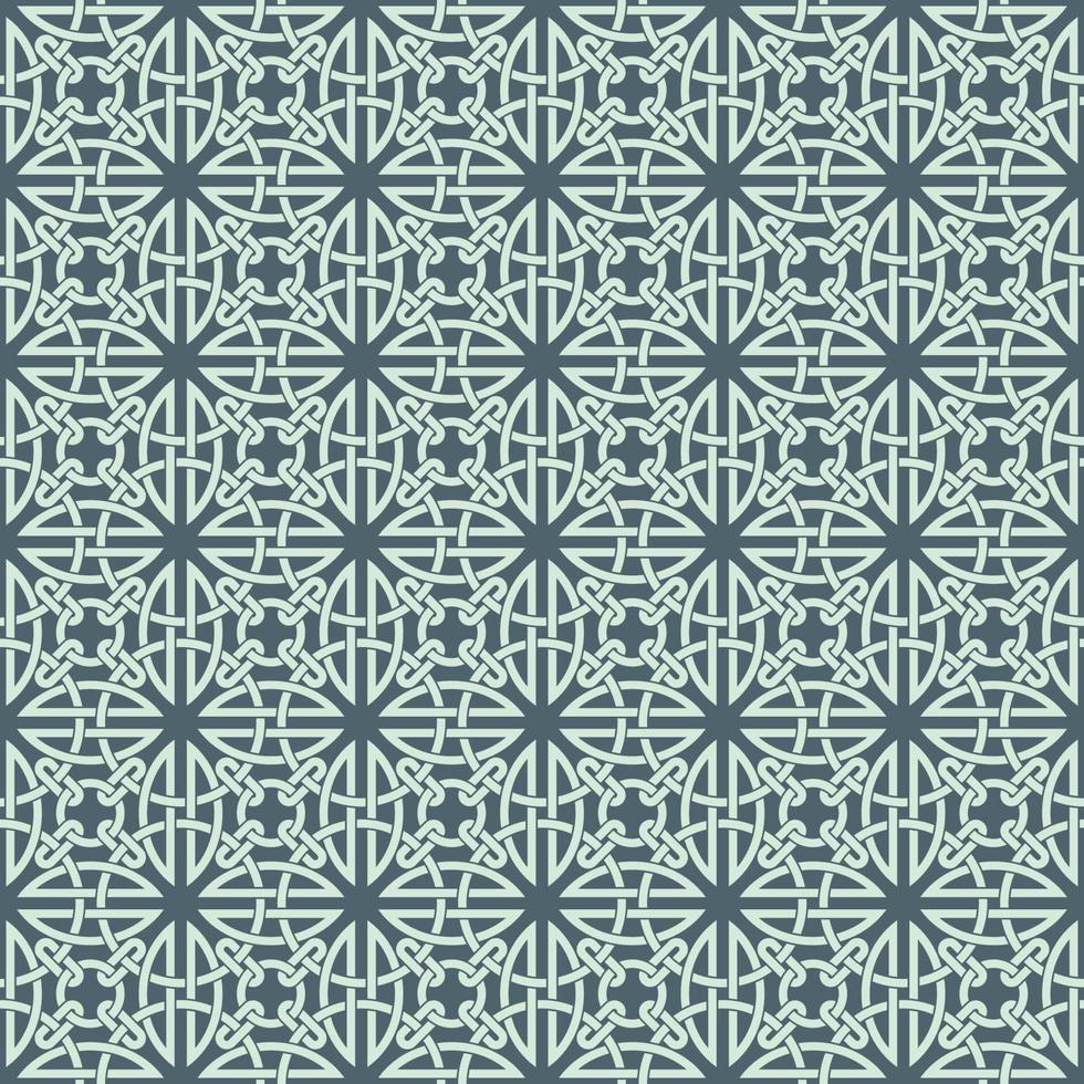 Celtic Knot Inspired Seamless Pattern Background vector