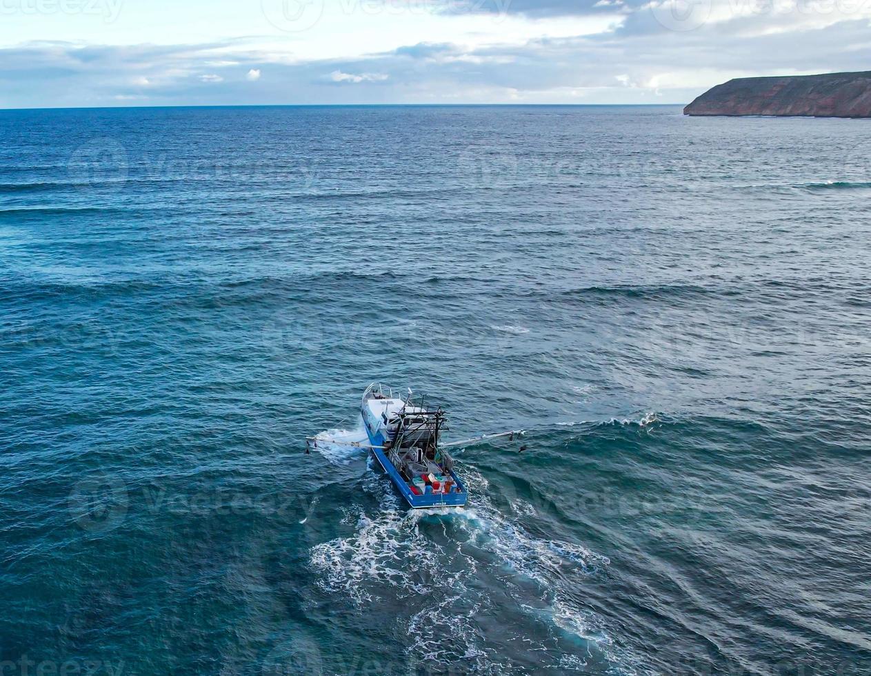 Prawn trawler heading out to the Great Australian Bight photo