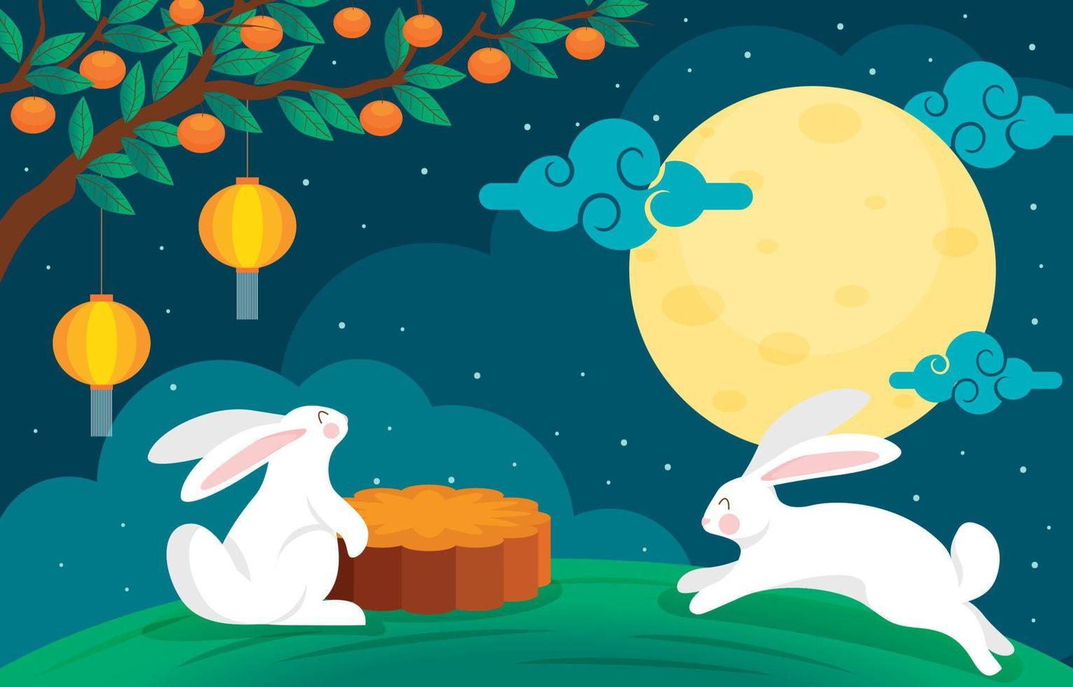 Happy Mid Autumn Festival vector