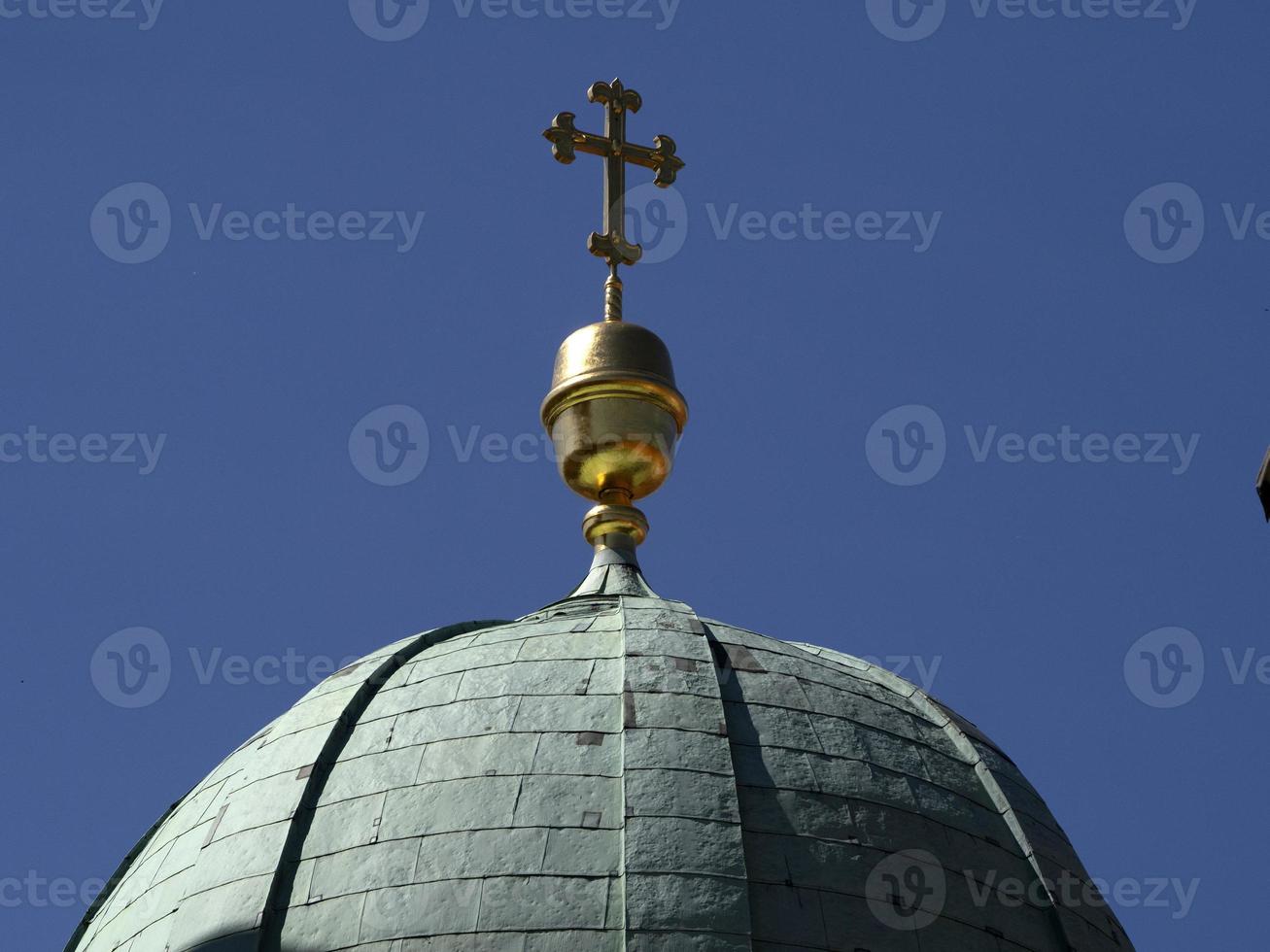 Graz Austria historical dome cathedral church detail of roof decoration photo