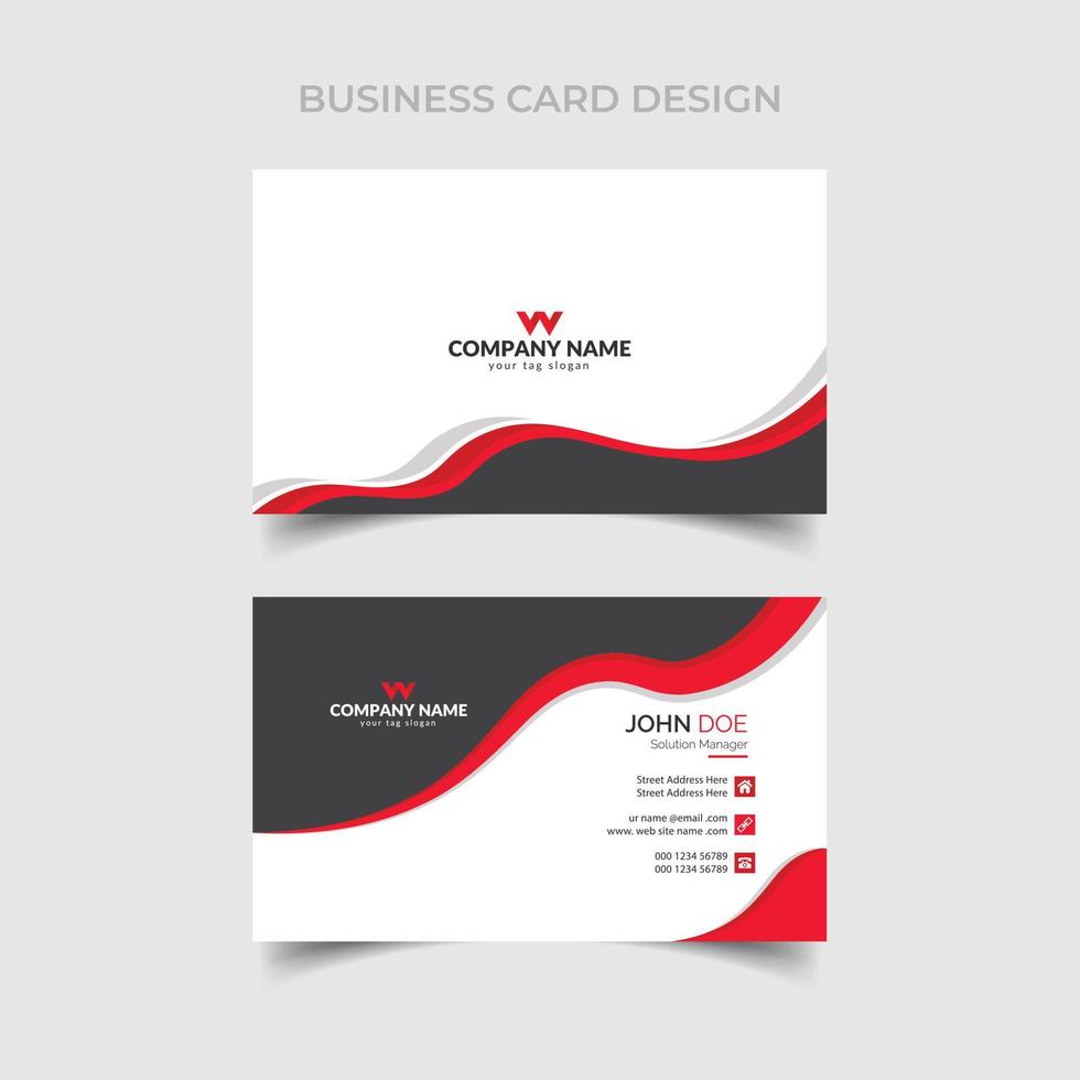 Vector Modern Creative and Clean Business Card design template