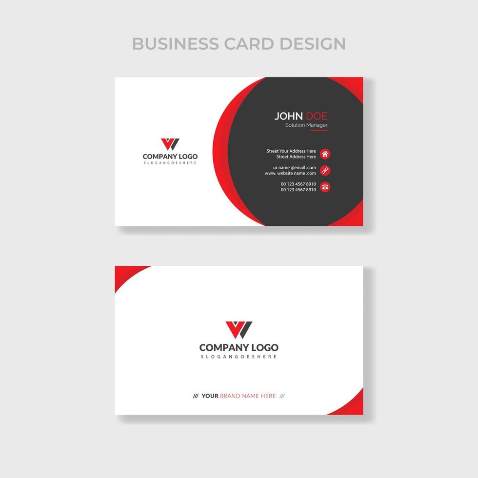 Vector Modern Creative and Clean Business Card design template