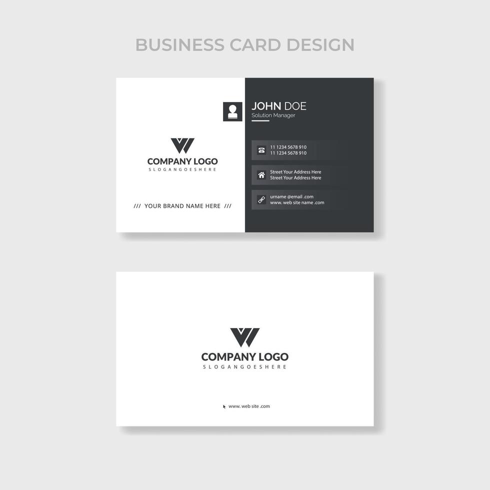 Vector Modern Creative and Clean Business Card design template