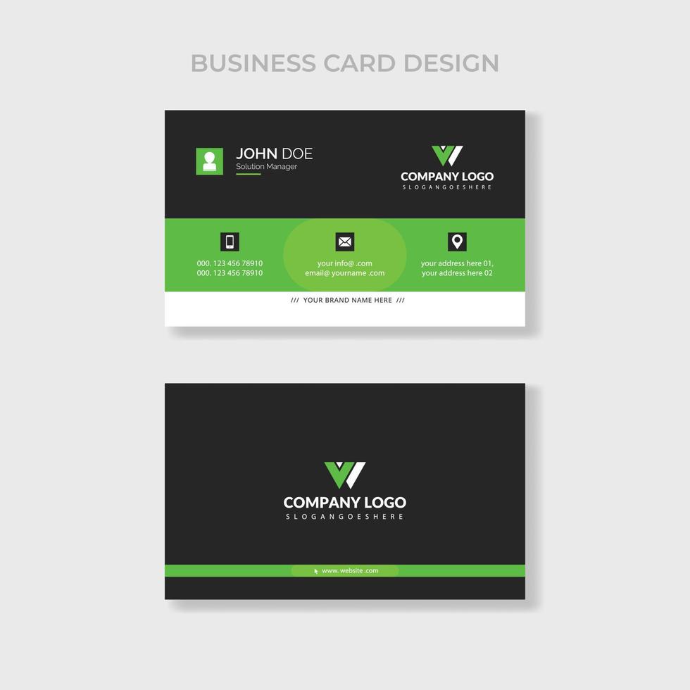 Vector Modern Creative and Clean Business Card design template