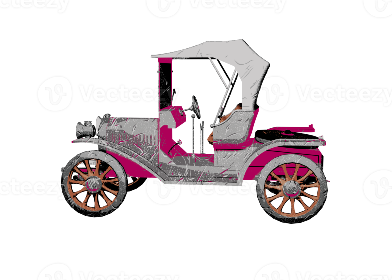 voiture classique de style grunge png