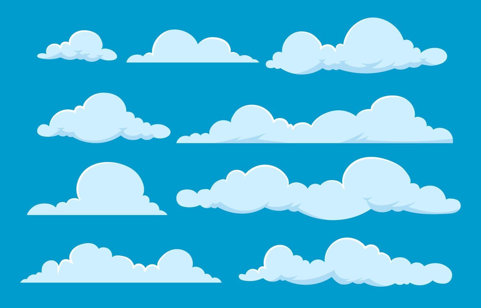 Cloud Icon Set Collection vector