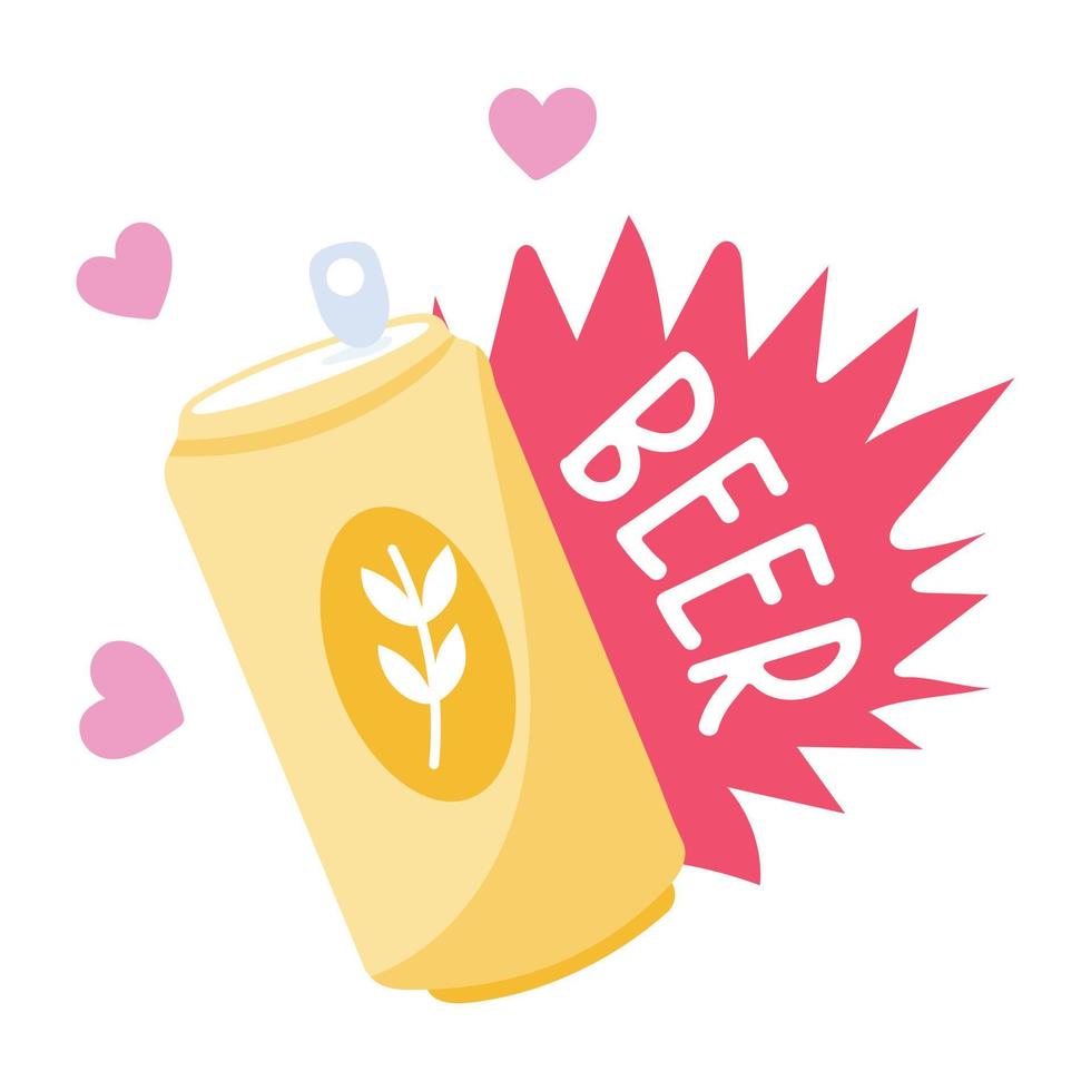 Beer mug denoting cheers, flat icon vector