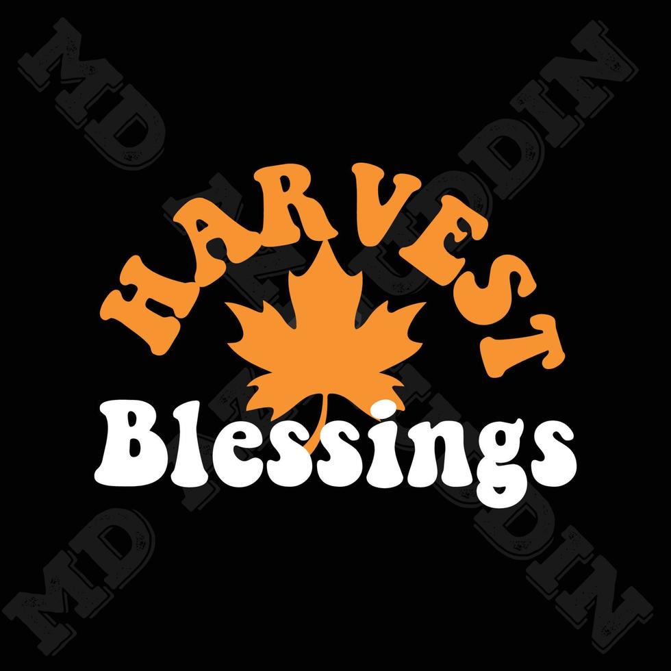 Harvest Blessings Design vector