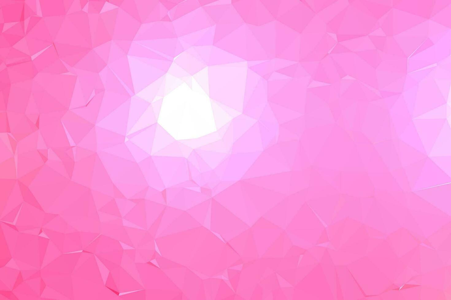 fondo poligonal rosa texturizado abstracto. bajo poli geométrico que consta de triángulos de diferentes tamaños y colores. uso en portada de diseño, presentación, tarjeta de visita o sitio web. vector