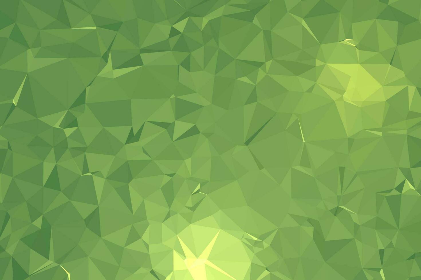 fondo de espacio poligonal verde claro abstracto. molécula de fondo poligonal geométrico y comunicación. concepto de ciencia, química, biología, medicina, tecnología. vector