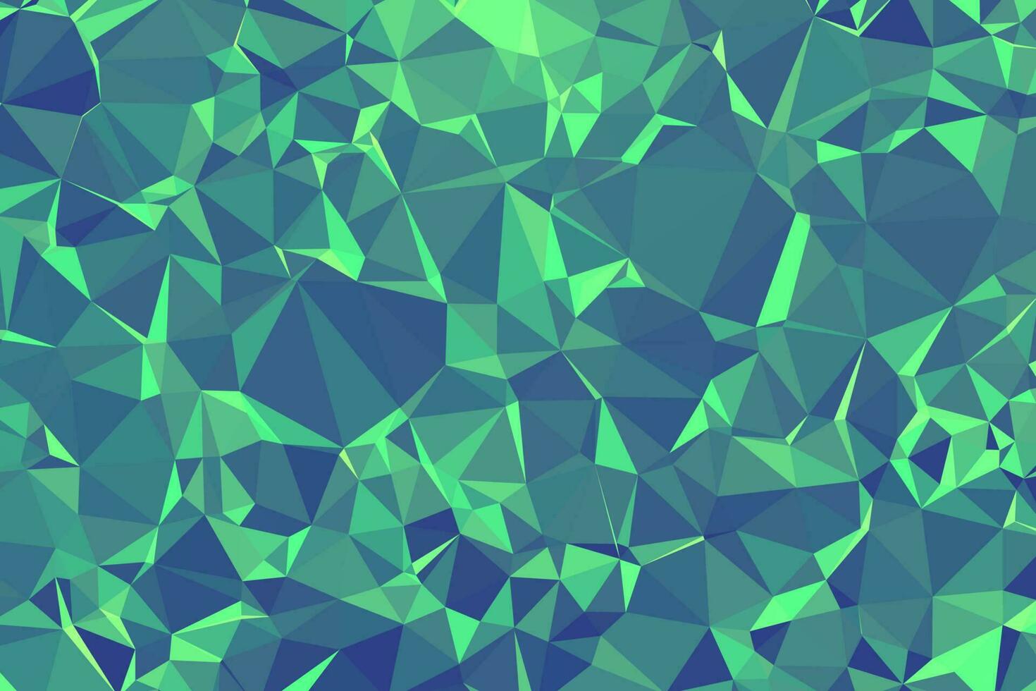 Vector Green Light Polygon Abstract modern Polygonal Geometric Triangle Background.
