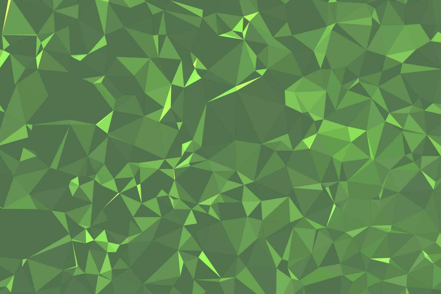 molécula de fondo poligonal geométrico verde oscuro abstracto y comunicación. concepto de ciencia, química, biología, medicina, tecnología. vector