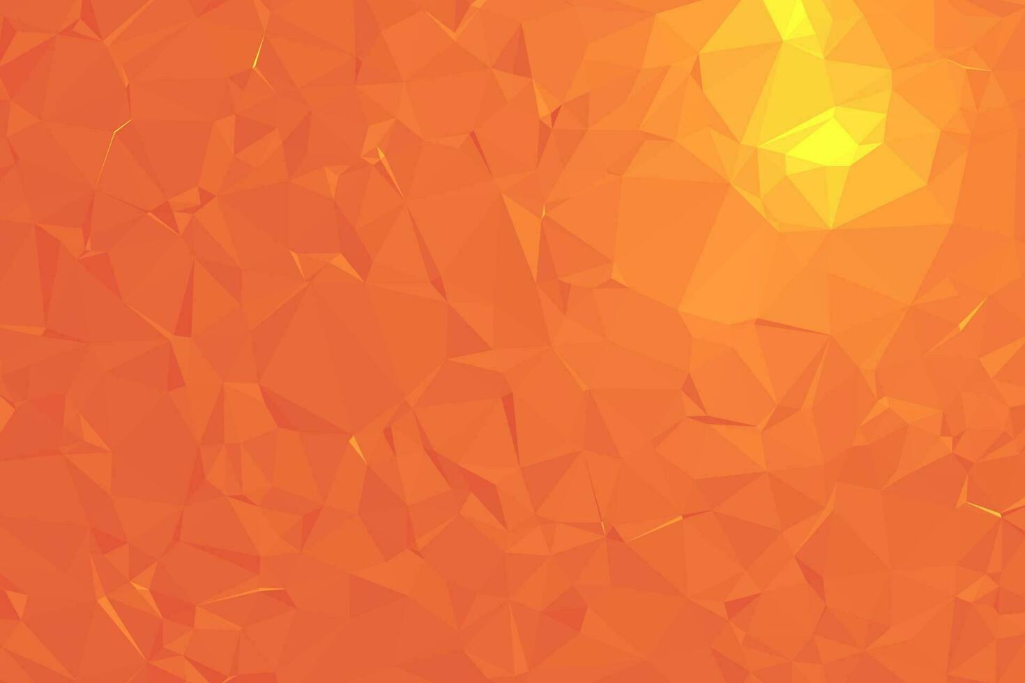 Vector Orange Polygon Abstract modern Polygonal Geometric Triangle Background.