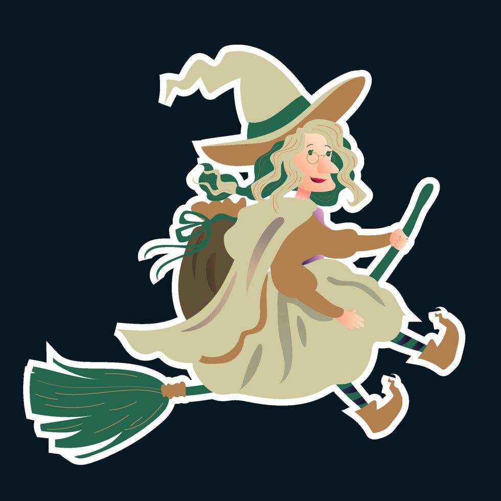 Flat befana illustration Vector illustration