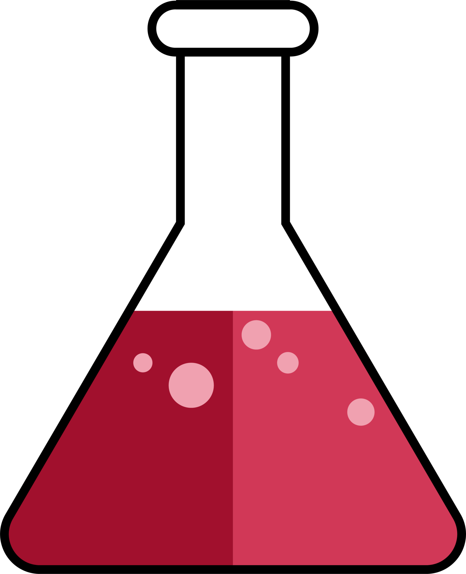 equipo de laboratorio en un dibujo de diseño plano. ilustraciones de