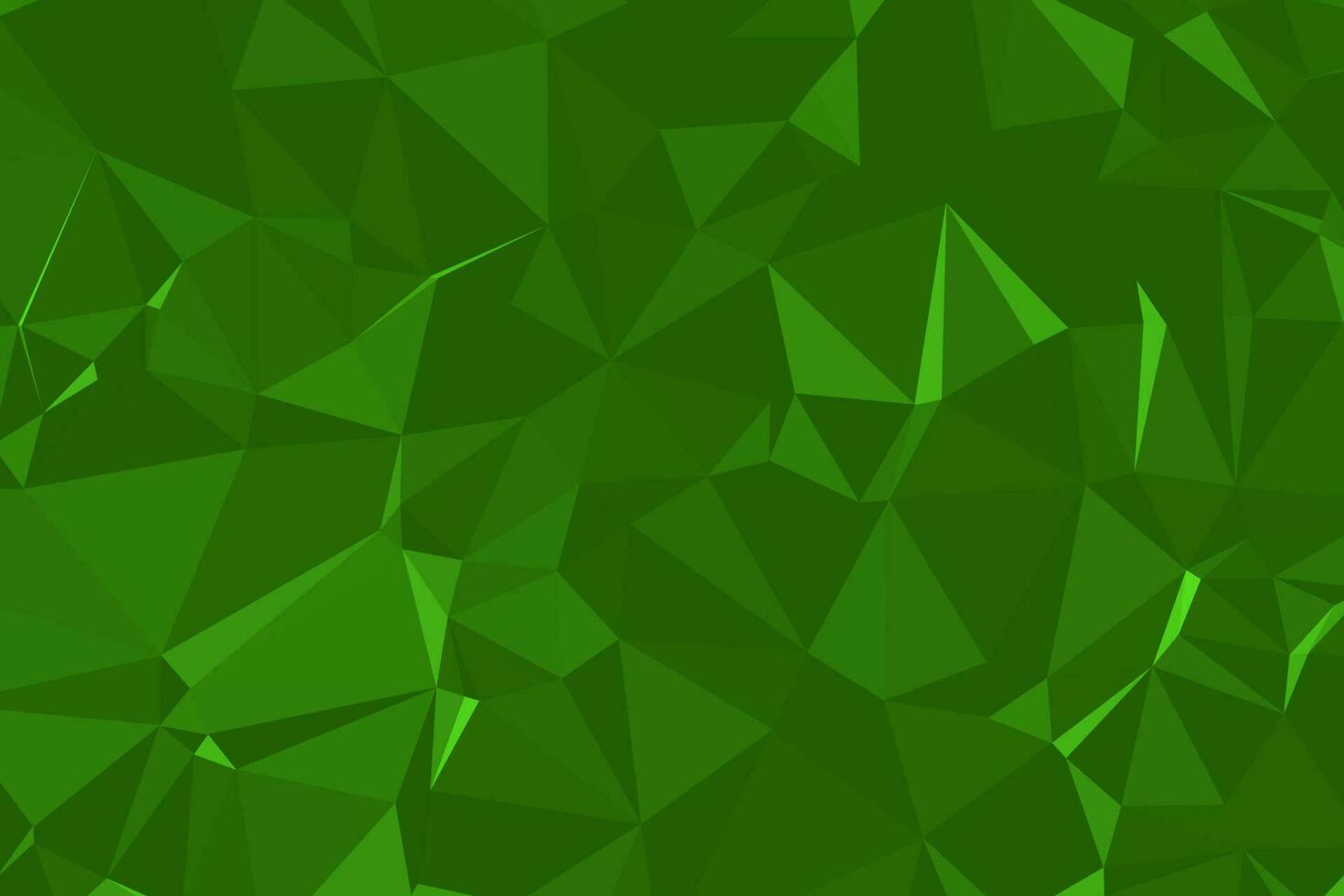 fondo poligonal verde texturizado abstracto. bajo poli geométrico que consta de triángulos de diferentes tamaños y colores. uso en portada de diseño, presentación, tarjeta de visita o sitio web. vector