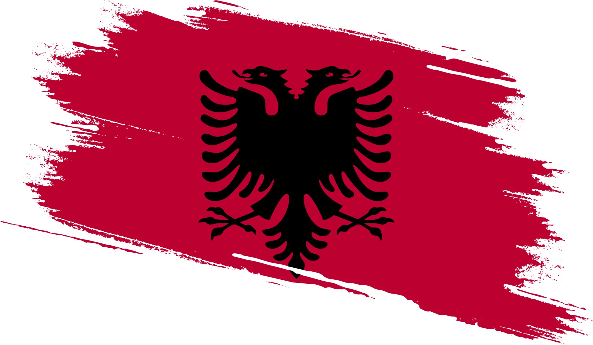 Albania flag with grunge texture 12024951 PNG